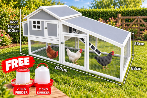 Large plastic chicken coop - plastic, +