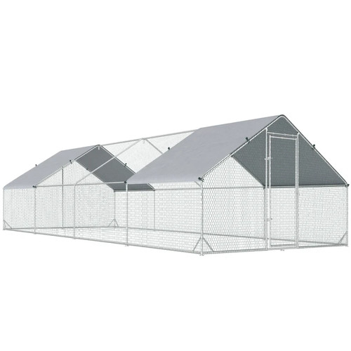 Chicken run galvanized walk - run,