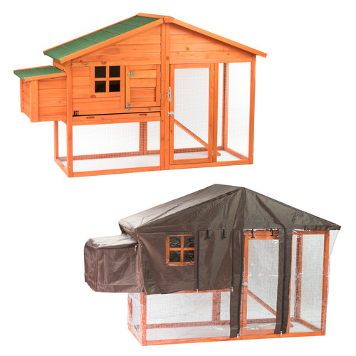 Malaga large chicken coop with - coop,