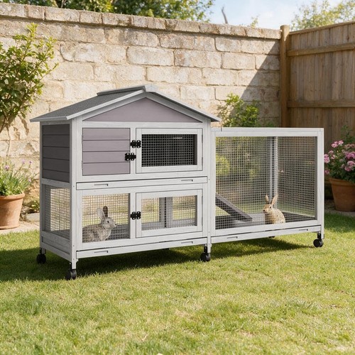 Large wooden chicken coop - wooden, run
