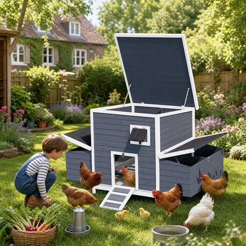 Wooden chicken coop hen - hen, house