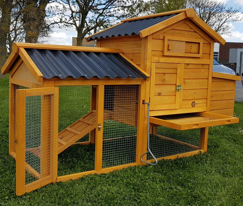 Chicken coop run hen - run, house