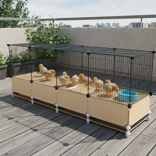 Metal chicken coop rabbit - metal,