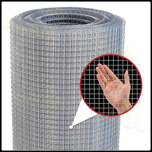 30m galvanised square - 30m, mesh