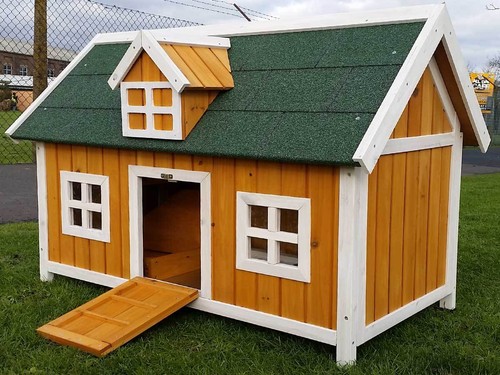 Natural barn coop - natural, run